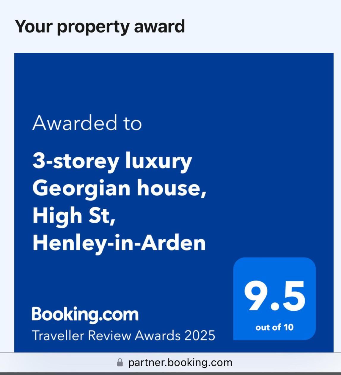 Entire Georgian Luxury Home - 3 Storey- High St Henley-In-Arden -Two Bedrooms-Sleeps 4 Exterior foto
